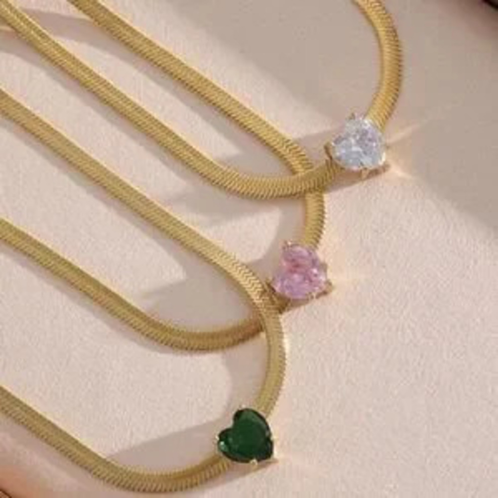 Snake Chunky 18k Gold Plated?Stainless Steel Necklace Chain 16+4 extension